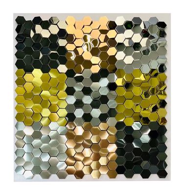 Harga bagus Champagne Emas Peti Mozaik Baja Tidak Berlemak untuk Gaya Langgeng dan Klasik on line