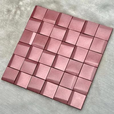 Harga yang bagus ASTM Peti Mosaik Baja Rinsing Latar Belakang 300*300 Metal Akhir Cermin on line