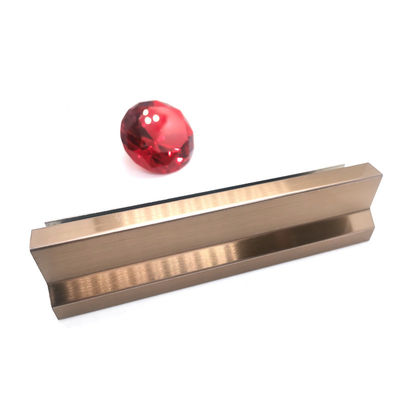 Harga yang bagus SUS ASTM Champagne-gold Bronze Gray Rustless Steel Trim Strip Untuk Dekorasi Konstruksi Hotel on line