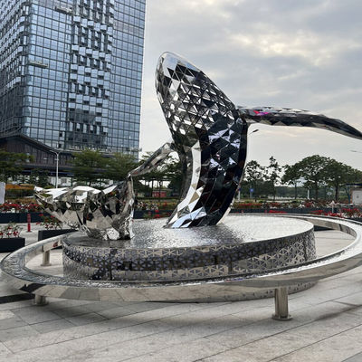 Harga bagus Desain Seni 304 China pabrik patung stainless steel untuk luar ruangan on line