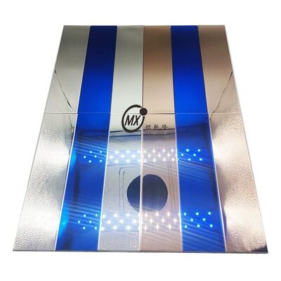 Lantai Mosaik Cermin Logam Mewah Berkilau Tinggi Bercermin Cahaya - Mosaik Campuran Untuk Dinding Aksen, Dekorasi Rumah & Ruang Komersial