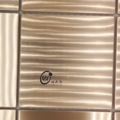 Harga bagus Ubin Mosaik Baja Tahan Karat Hitam Matte Pasokan Langsung Pabrik Panel Dinding Proyek Komersial Tahan Api on line