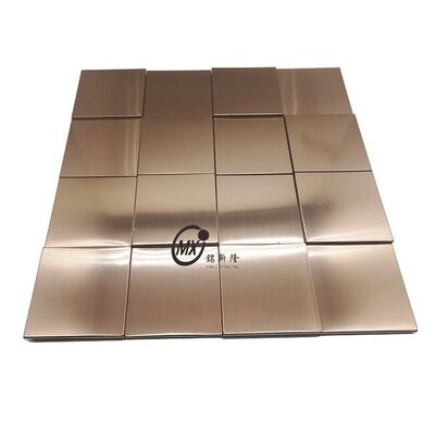 Harga bagus 304 201 Mosaik Baja Tahan Karat Tahan Korosi Dan Tahan Air Untuk Dekorasi Dinding Seni Kamar Mandi Hotel Restoran on line
