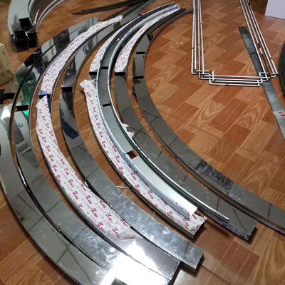 Strip Dekoratif Stainless Steel Melengkung Kualitas Bagus - Cetakan Tahan Lama Untuk Renovasi Hotel & Rumah