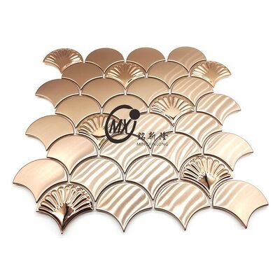 Harga bagus Mosaik Baja Tahan Karat dengan Hasil Akhir Cermin untuk Dekorasi Hotel Mewah on line