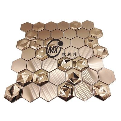 Harga bagus Laser Cut Stainless Steel Mosaic dengan Desain Efek 3D Unik on line