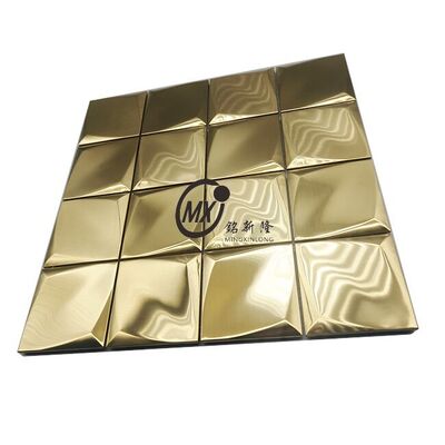 Harga bagus Barcode Pattern Stainless Steel Mosaic for Modern Retail Shop Decoration on line