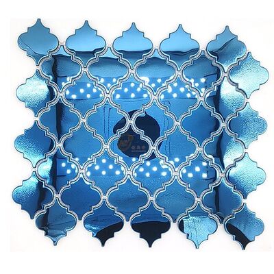 Harga bagus Pola Teka-Teki Interlocking 10x10cm Mosaik Logam on line
