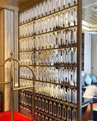 Harga bagus Minimalis PVD Plating Titanium Mirror 8k Polandia 304 Stainless Steel Screen Partition Room Divider untuk Kantor & Rumah on line