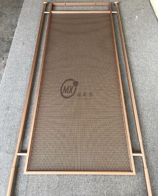 Harga bagus Contemporary Geometric Pattern Stainless Steel Screen Partition dengan PVD Plating Titanium dan Mirror 8k Polish dalam 304 Grade on line