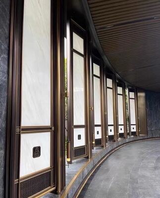 Harga bagus Oriental Bamboo Pattern Stainless Steel Room Partition on line