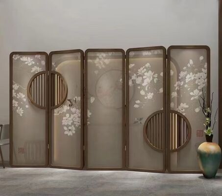 Harga bagus European Ornate Laser Cut Stainless Steel Room Divider on line