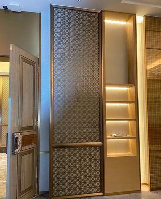 Harga bagus Romantis gaya stainless steel room divider untuk lobi hotel on line