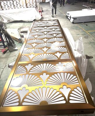 Harga bagus Panel partisi stainless steel untuk showroom on line