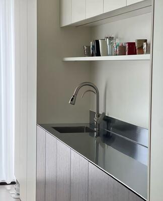 Harga bagus 15 inci tahan goresan stainless steel bar prep wastafel, drop-in on line