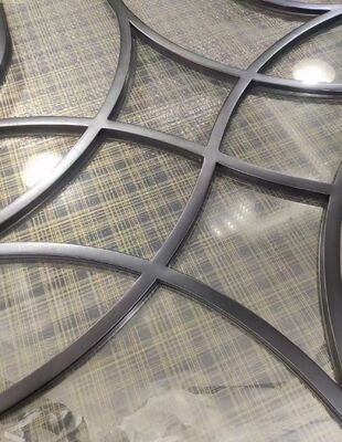 Harga bagus Gold stainless steel laser cut partisi untuk Villa Lobby on line