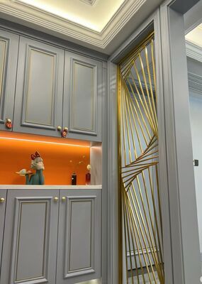 Harga bagus Panel Dinding Logam Slotted Modern on line