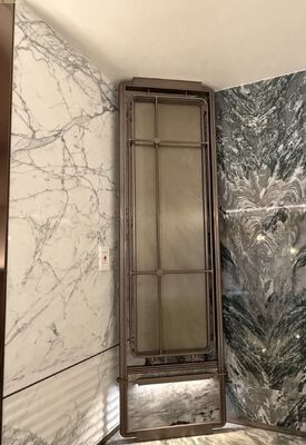 Harga bagus Abstrak Desain Metal Room Divider   Custom Made on line