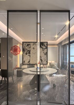 Harga bagus Tirai privasi berlapis pasir stainless steel untuk spa atau salon on line