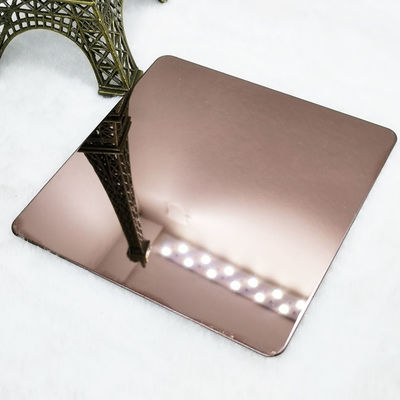 Harga bagus DIN 316L Lembaran Stainless Steel Berwarna Coklat 8K Cermin Selesai on line