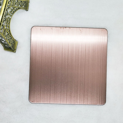 Hairline Bead Blasted Finish Berwarna Stainless Steel Sheet 8ft Tahan Pakai