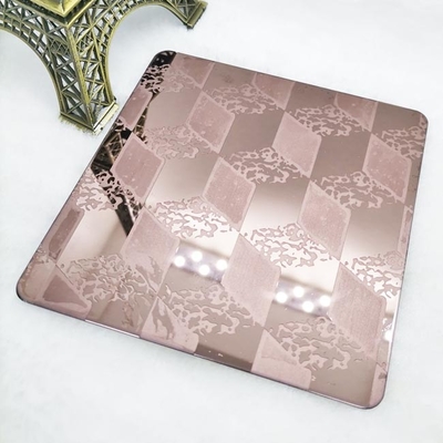 SUS316 Warna Terukir Lembaran Stainless Steel 1mm 3mm Dekorasi Lift